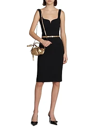 Stretch Cady Cocktail Dress