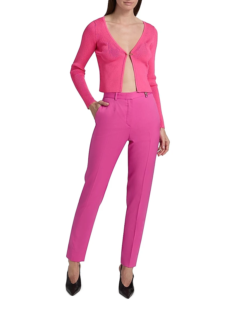 Informal Stretch Wool Pants