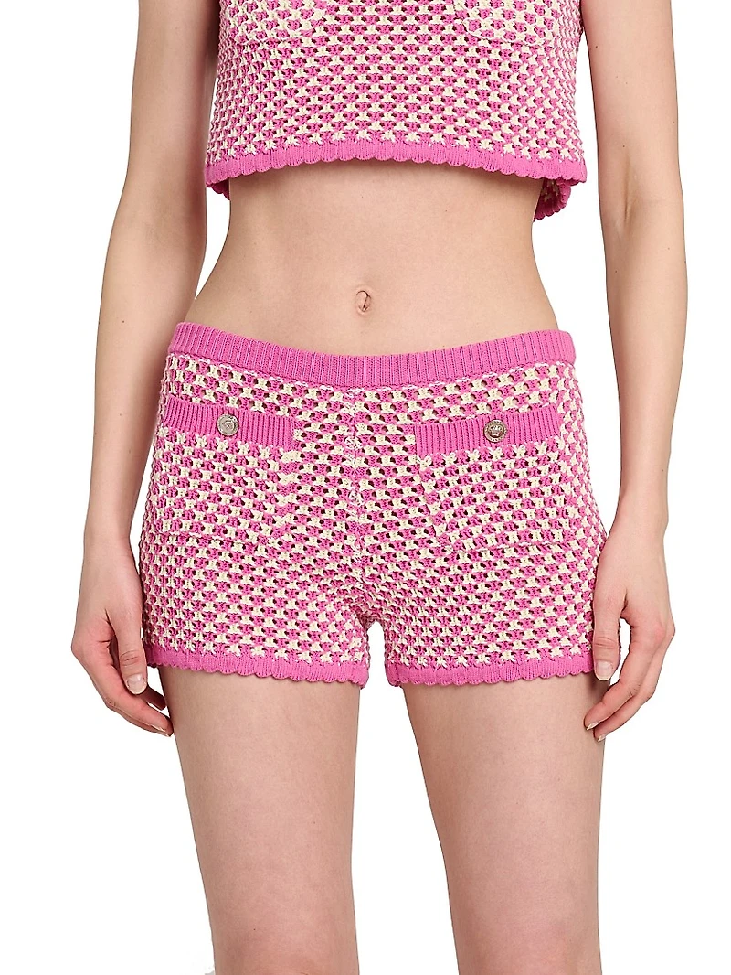 Crochet Compact Knit Shorts
