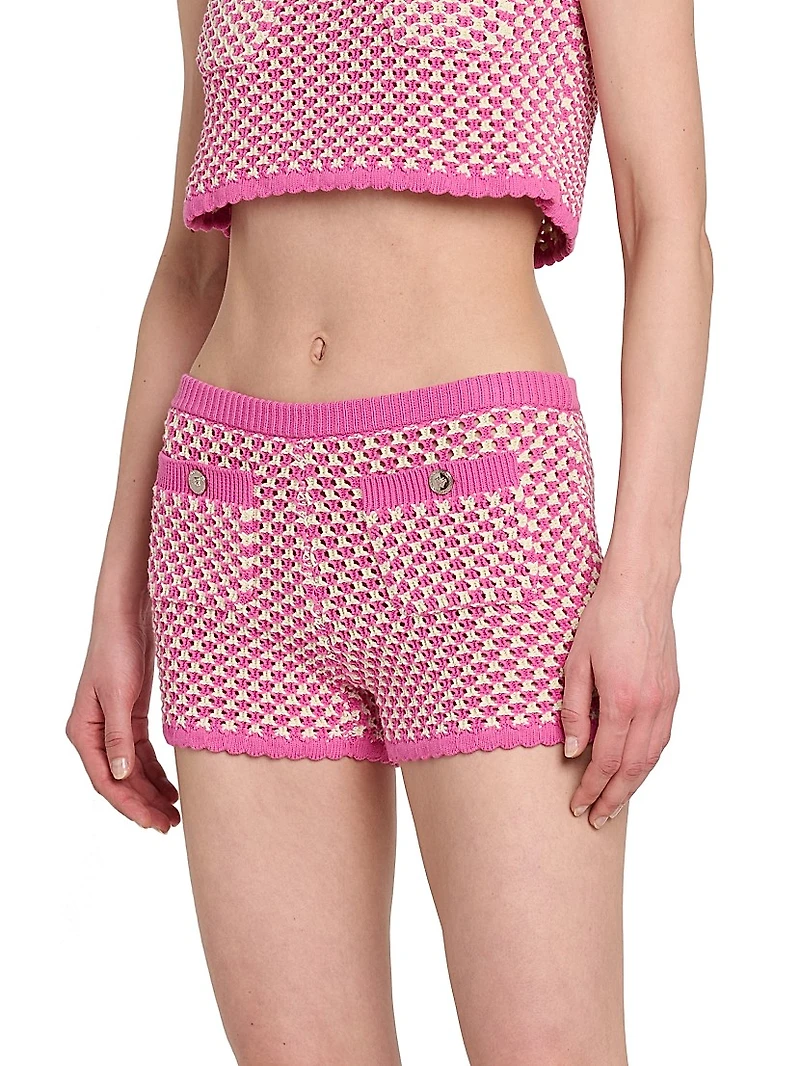 Crochet Compact Knit Shorts
