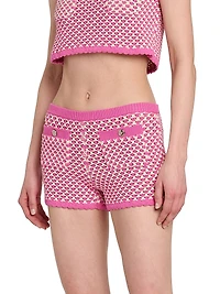 Crochet Compact Knit Shorts