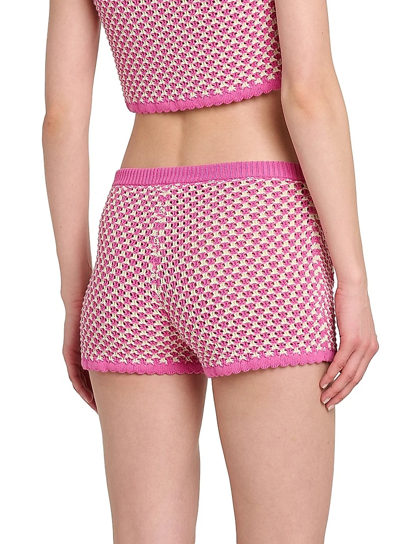 Crochet Compact Knit Shorts