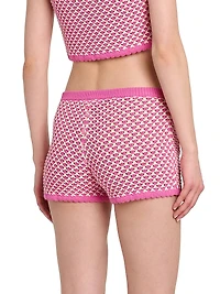 Crochet Compact Knit Shorts