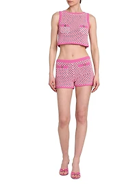 Crochet Compact Knit Shorts