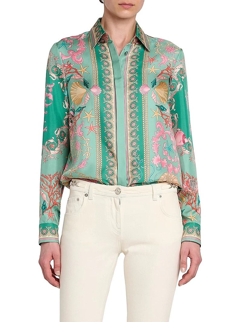 Barocco Sea Silk Formal Shirt
