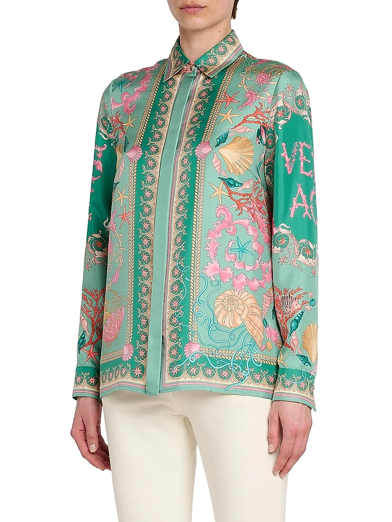 Barocco Sea Silk Formal Shirt