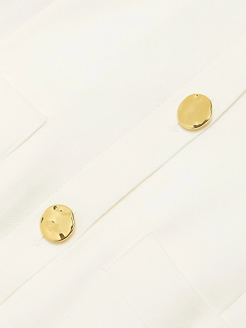 Roxanne Linen-Blend Halter Minidress