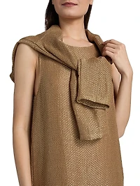 Stella Sleeveless Linen-Blend Minidress