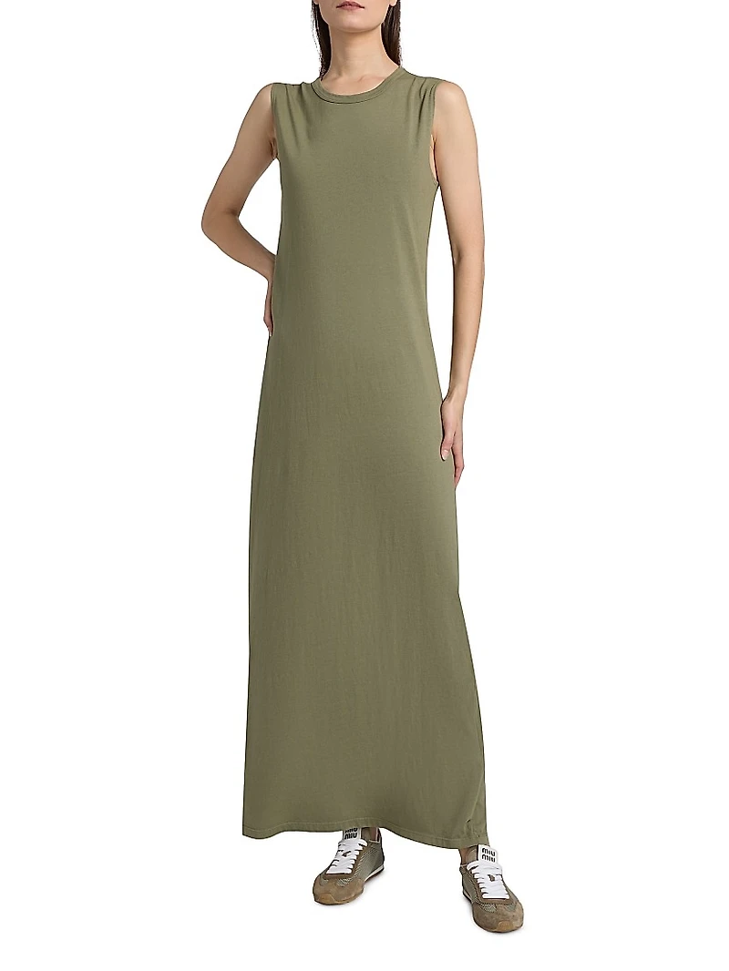 Margo Sleeveless Cotton Maxi Dress