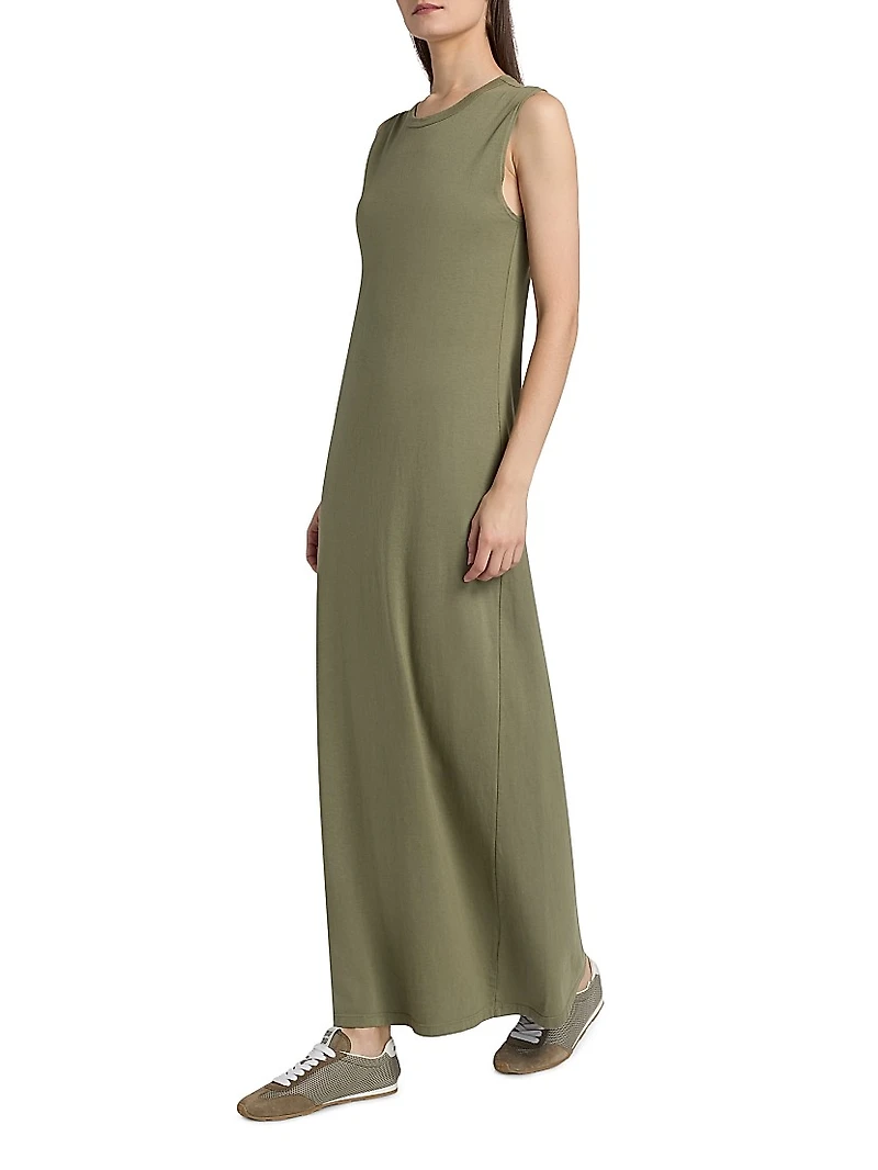 Margo Sleeveless Cotton Maxi Dress