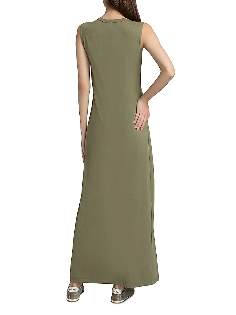 Margo Sleeveless Cotton Maxi Dress