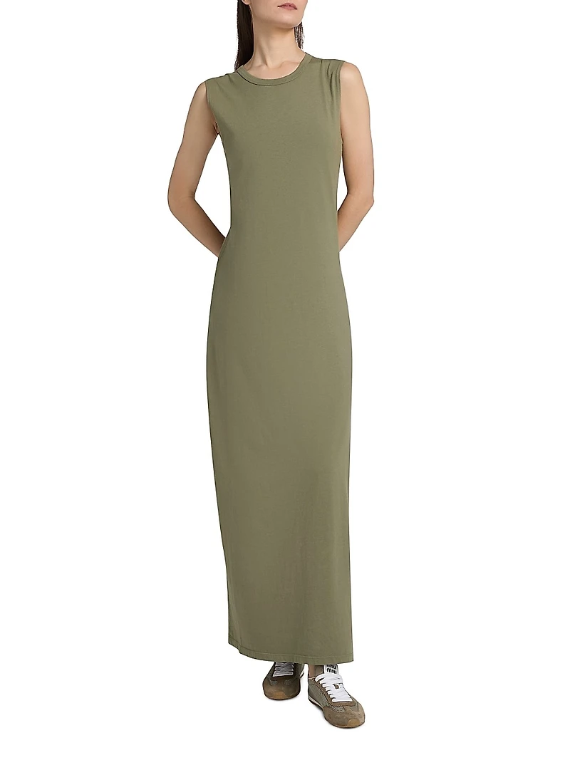 Margo Sleeveless Cotton Maxi Dress
