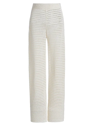 Lucy Open-Knit Cotton Pants