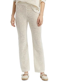 Lucy Open-Knit Cotton Pants