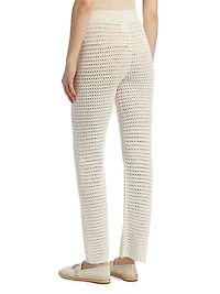 Lucy Open-Knit Cotton Pants