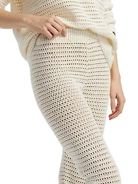 Lucy Open-Knit Cotton Pants