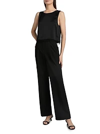 Barb Lace Trim Crop Tank