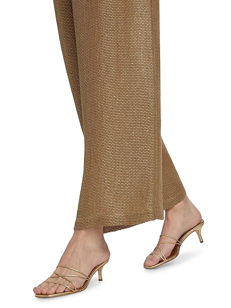 Stella Wide-Leg Linen-Blend Pants