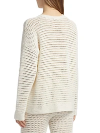Lucy Oversized Open-Knit Cotton Sweater