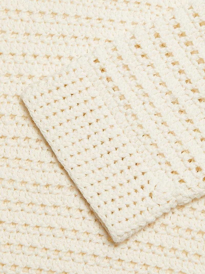 Lucy Oversized Open-Knit Cotton Sweater