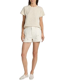 The Margo Striped Cotton T-Shirt