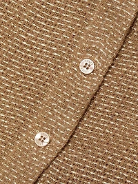 Stella Round Neck Linen Blend Cardigan