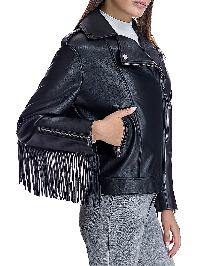 Fringed Leather Jacket