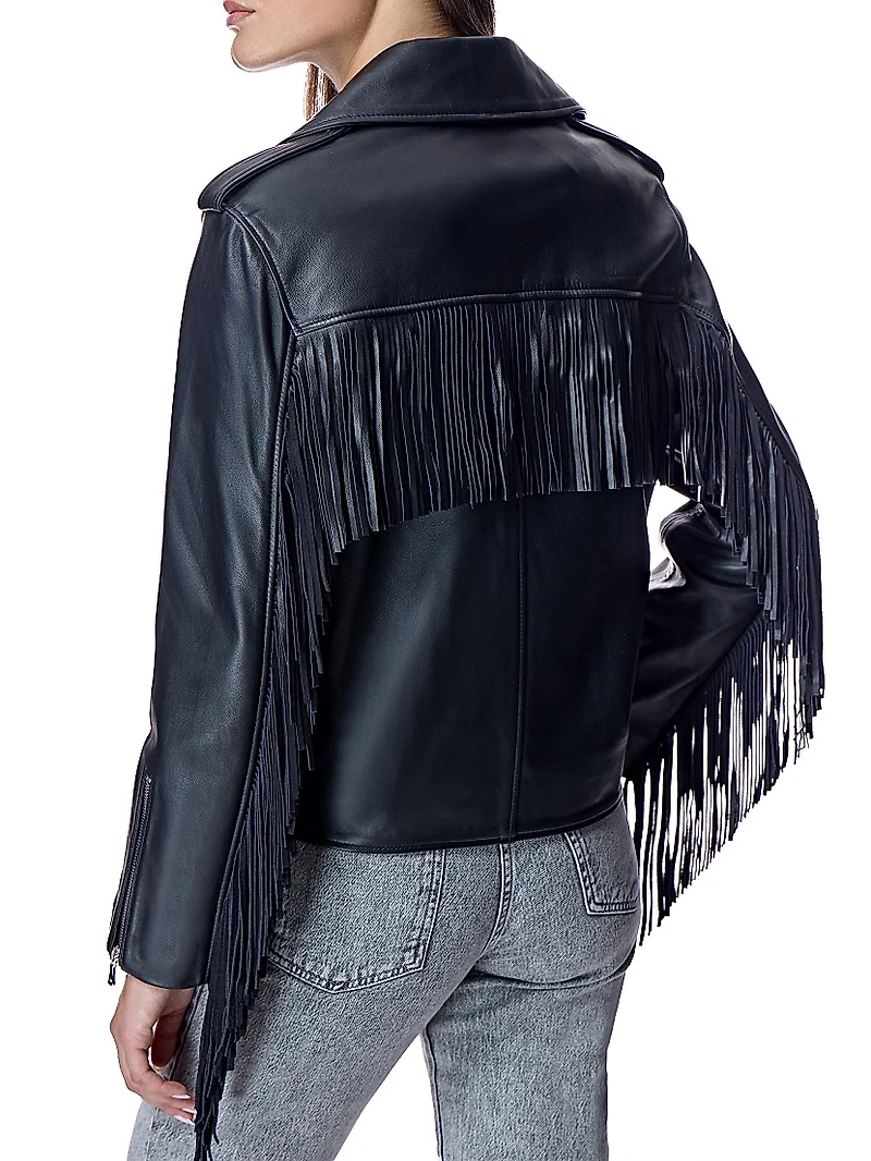 Fringed Leather Jacket