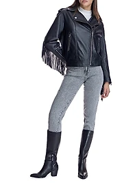 Fringed Leather Jacket