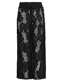 Luana Lace Wide-Leg Cover-Up Pants