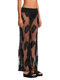 Luana Lace Wide-Leg Cover-Up Pants