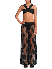Luana Lace Wide-Leg Cover-Up Pants