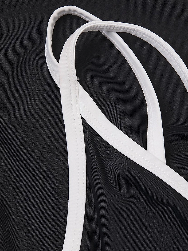 Bia Plunging V-Neck One-Piece Swimsuit