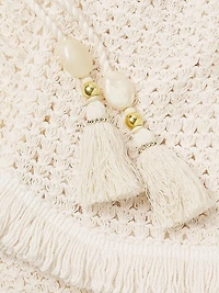 Lauryn Cotton Crochet-Knit Minidress