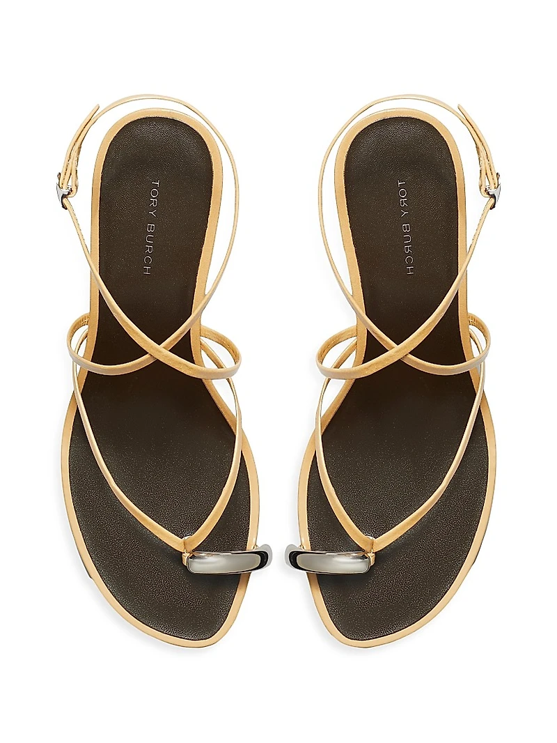 65MM Strappy Leather Sandals