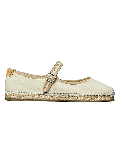 Mary Jane Linen Espadrilles