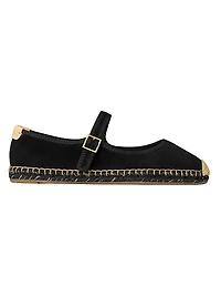 Mary Jane Suede Espadrilles