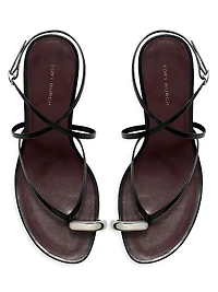 65MM Patent Leather Sandals