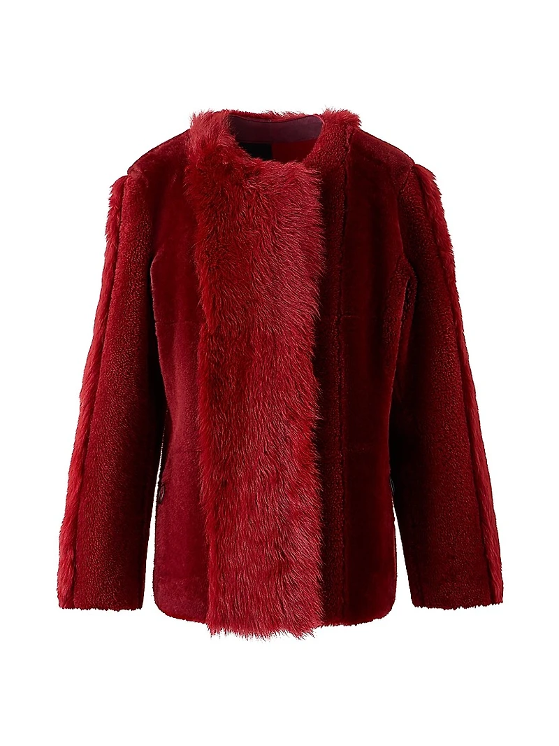 Boxy-Fit Shearling Jacket