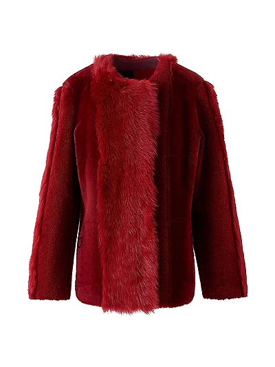 Boxy-Fit Shearling Jacket