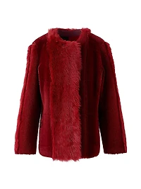 Boxy-Fit Shearling Jacket