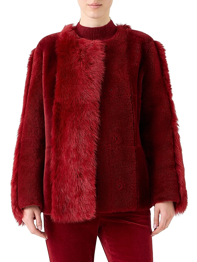 Boxy-Fit Shearling Jacket