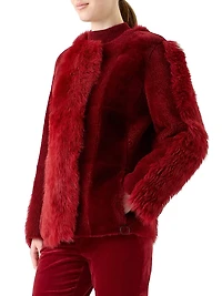 Boxy-Fit Shearling Jacket