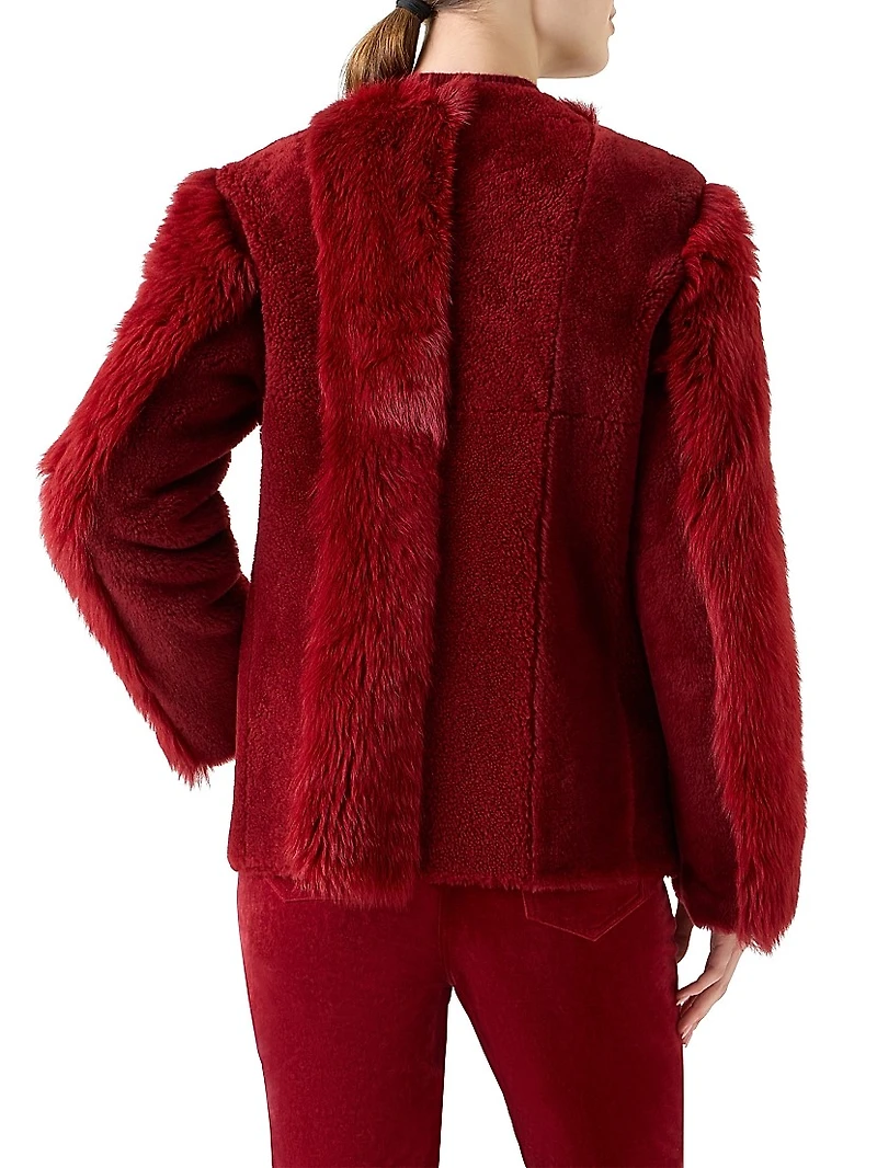 Boxy-Fit Shearling Jacket