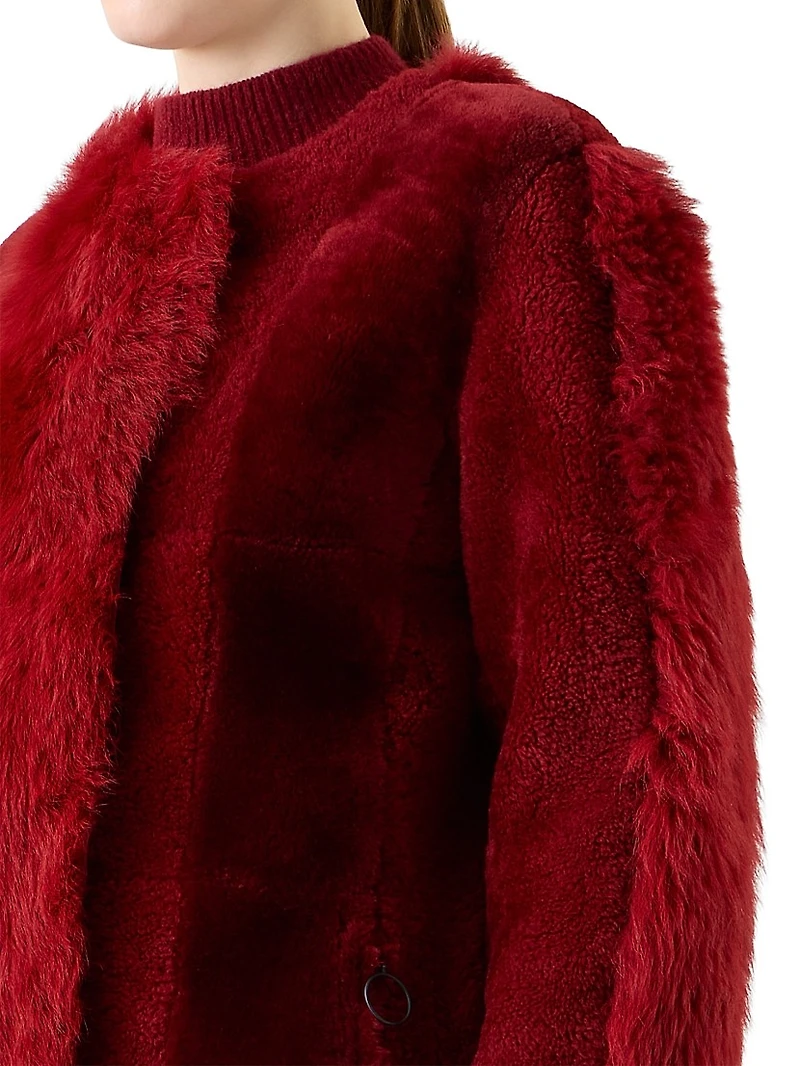 Boxy-Fit Shearling Jacket