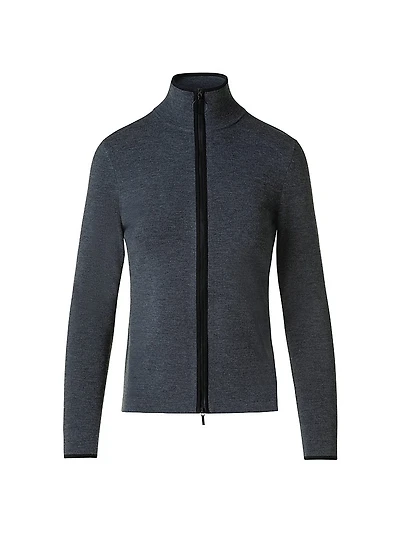 Wool Zip Cardigan