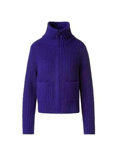 Chunky Wool-Cashmere Cardigan