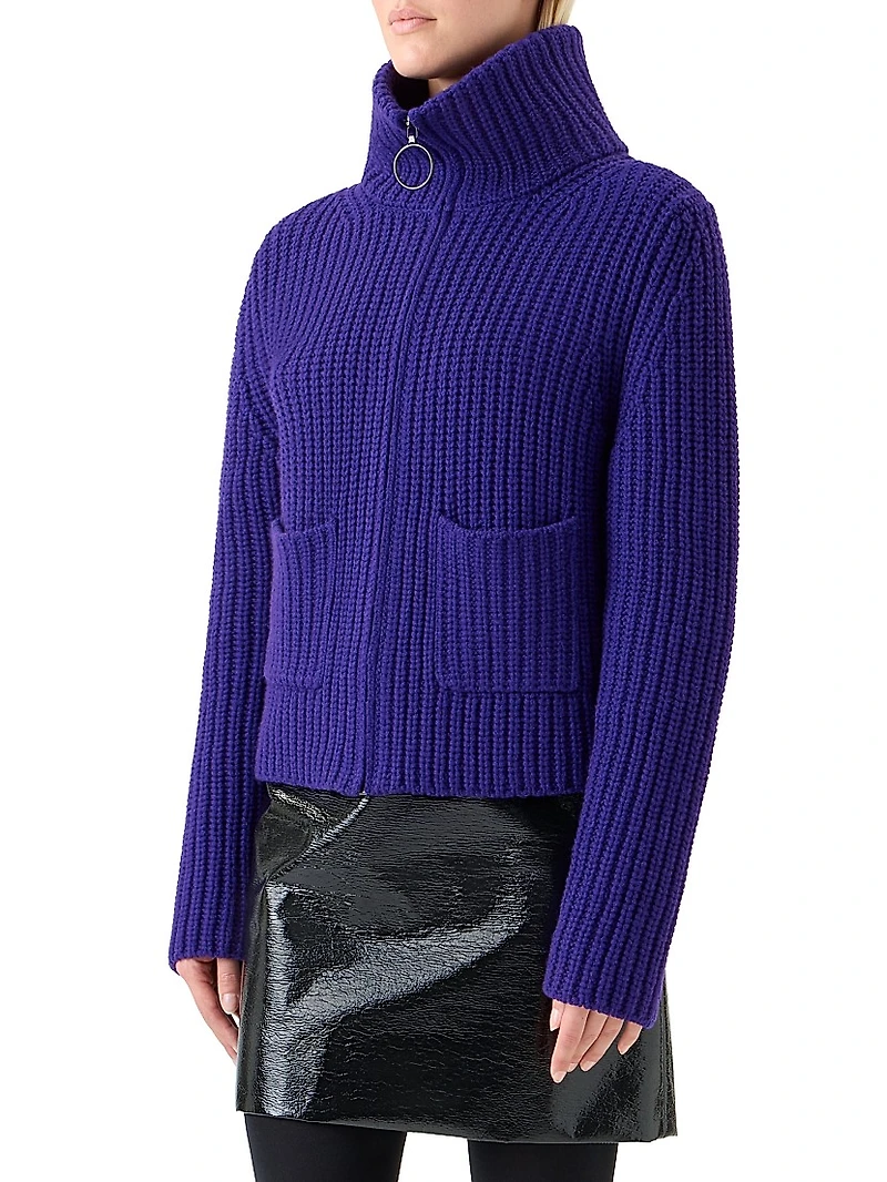Chunky Wool-Cashmere Cardigan