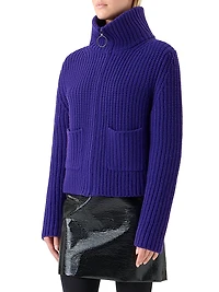 Chunky Wool-Cashmere Cardigan