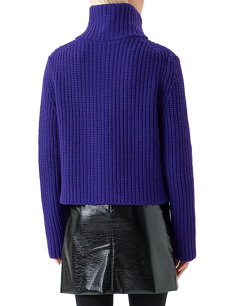 Chunky Wool-Cashmere Cardigan